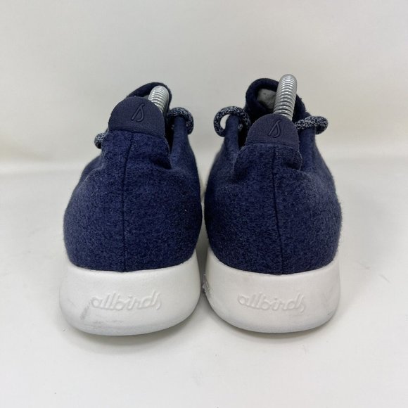 Allbirds Wool Runner Shoes Blue White Men's Size 9 - Picture 4 of 9